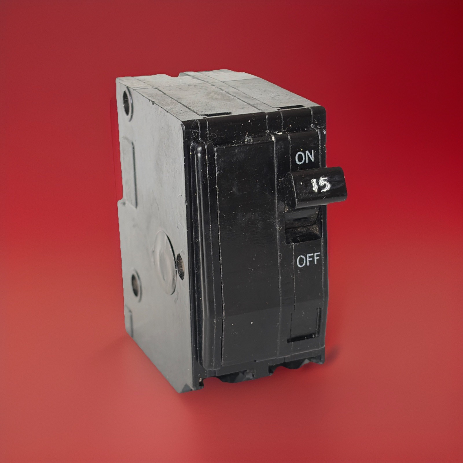 Square D QO215 15A Miniature Circuit Breaker 2-Pole QO 10kA BLACK Face 4 prongs