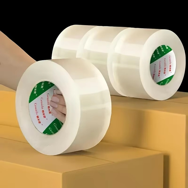 6 Rolls Packing Tape Shipping Packaging Box Sealing Tape w/Refillable Dispenser