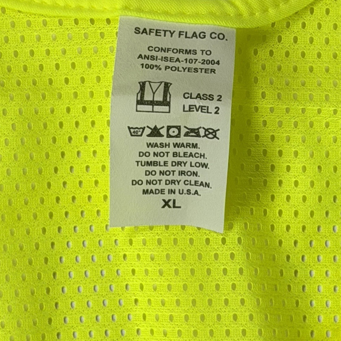 NEW Security Guard Mesh Vest Event Security School Safety Bouncer Sz XL