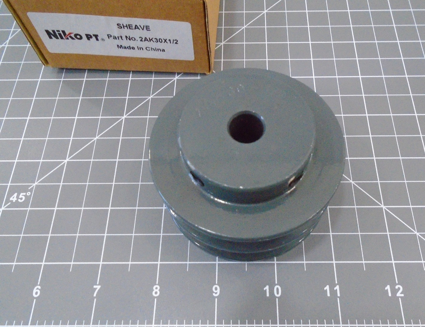 NEW Niko 2AK30X1/2 2 Groove V Belt Pulley 3.05″ OD 1/2 Inch Shaft Bore