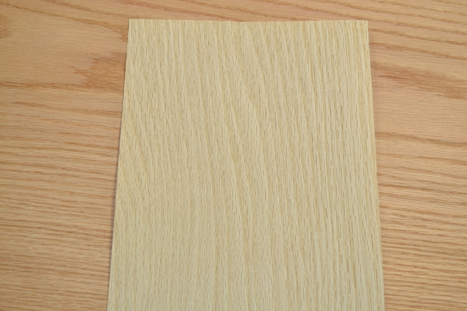 Bleached Red Oak Wood Veneer Sheet 7 x 19 inches 1/42nd thick L2308-05
