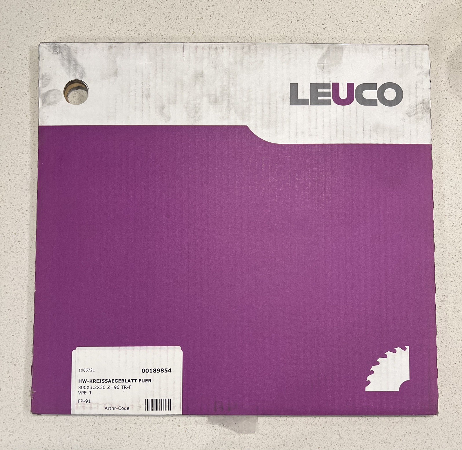 300mm Chop Saw Blade – Leuco – 189854, 30mm bore – Carbide Tipped – New