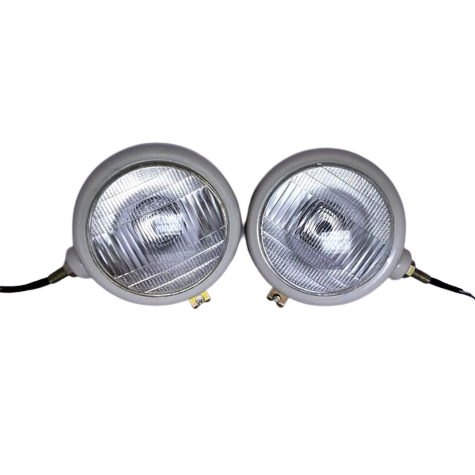 6V Pair Grey Head Light for Fits FORD 2N 8N 9N 600 800 NAA Tractor 310066F
