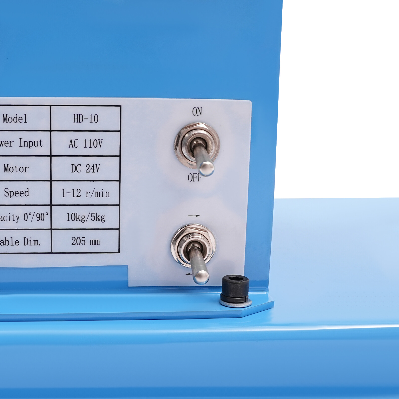 10KG Rotary Welding Positioner Turntable Table Welding Position 0-90° 1-12rpm