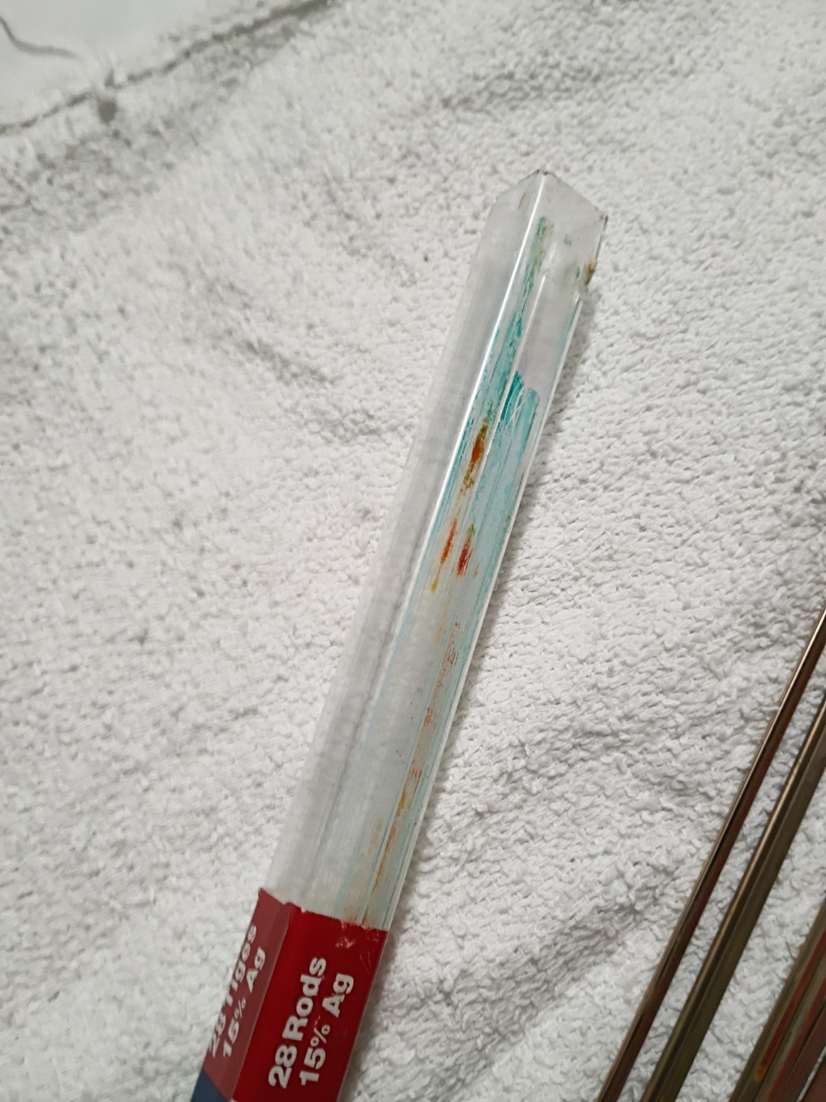 95150 Lucas Milhaupt Sil Fos Silvaloy 15% Silver Solder 28 Rods 1 pound solder