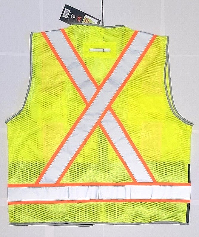 Black Bottom High Visibility Reflective Class II Ansi Safety Vest Free Shipping