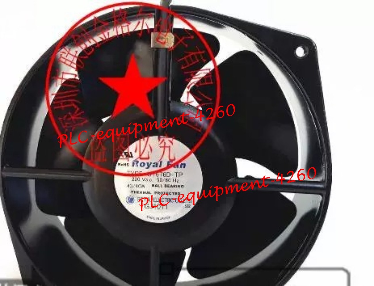 New Original ROYALFAN UT676D-TP 220VAC 43/40W 2-wire Ball-bearing Axial-flow Fan