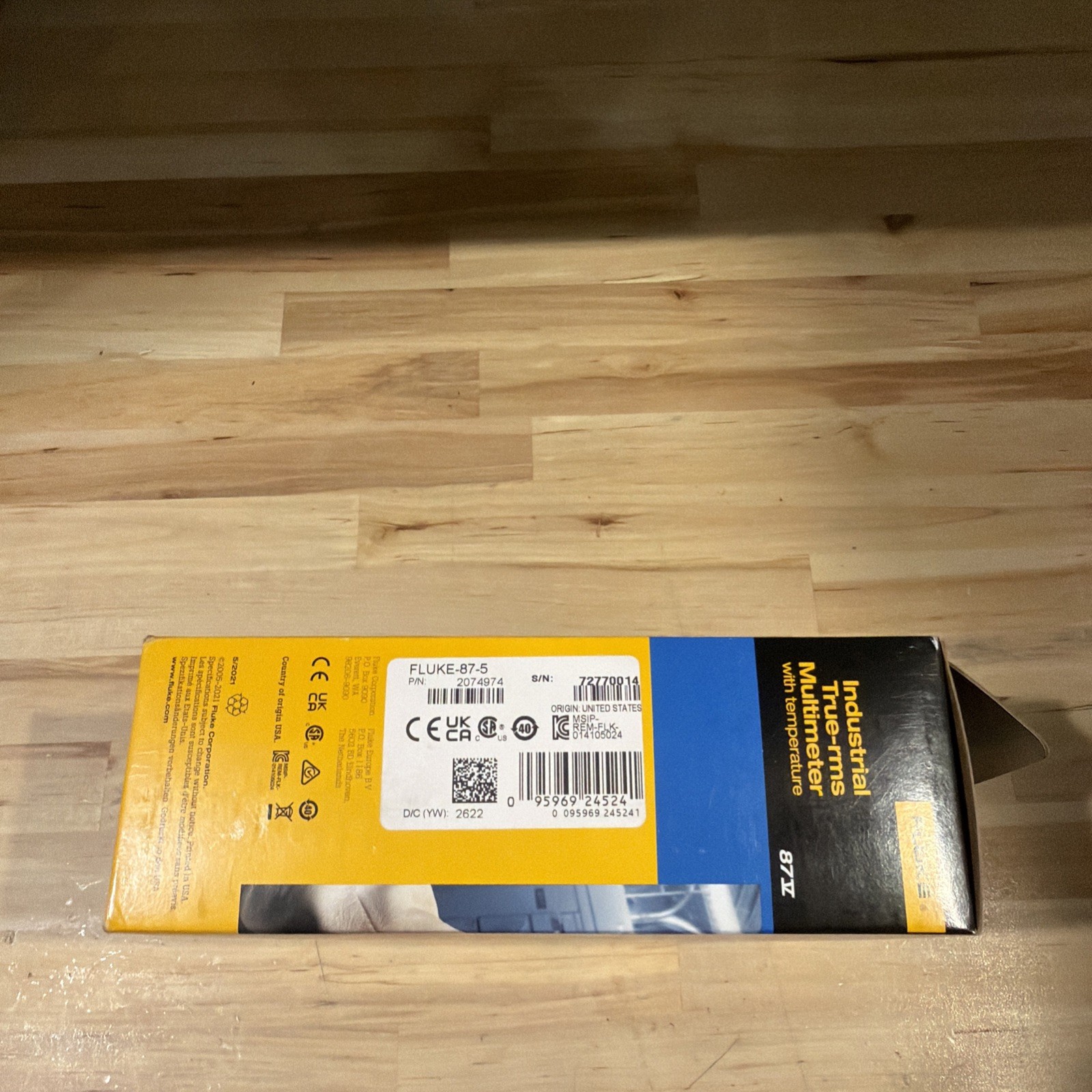 FLUKE 87V TRUE RMS MULTIMETER W/ LEADS (SHIPS FAST)