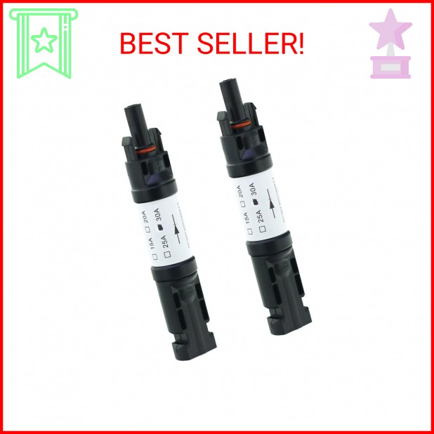SundiooK 30A Solar Anti-Reverse Diode Connector 1000V IP67 Rated Compatible Phot