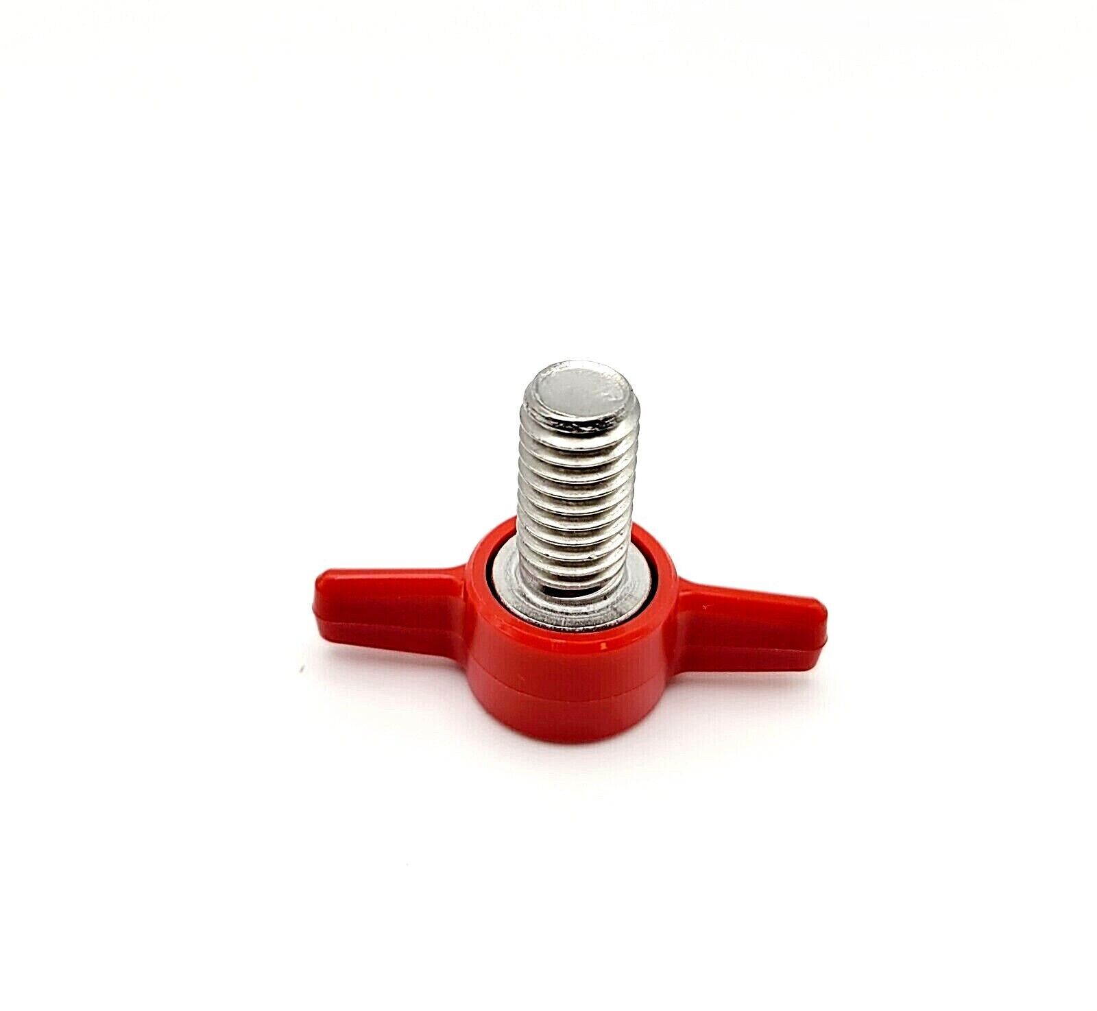 3/8″ x 3/4″ Thumb Screw T Bolts Plastic Butterfly Knob Red or Black Stainless