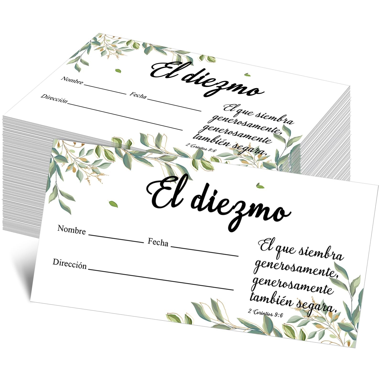 500 Count Spanish Offering Envelopes Tithe Donation Tithes and Offering Envel…