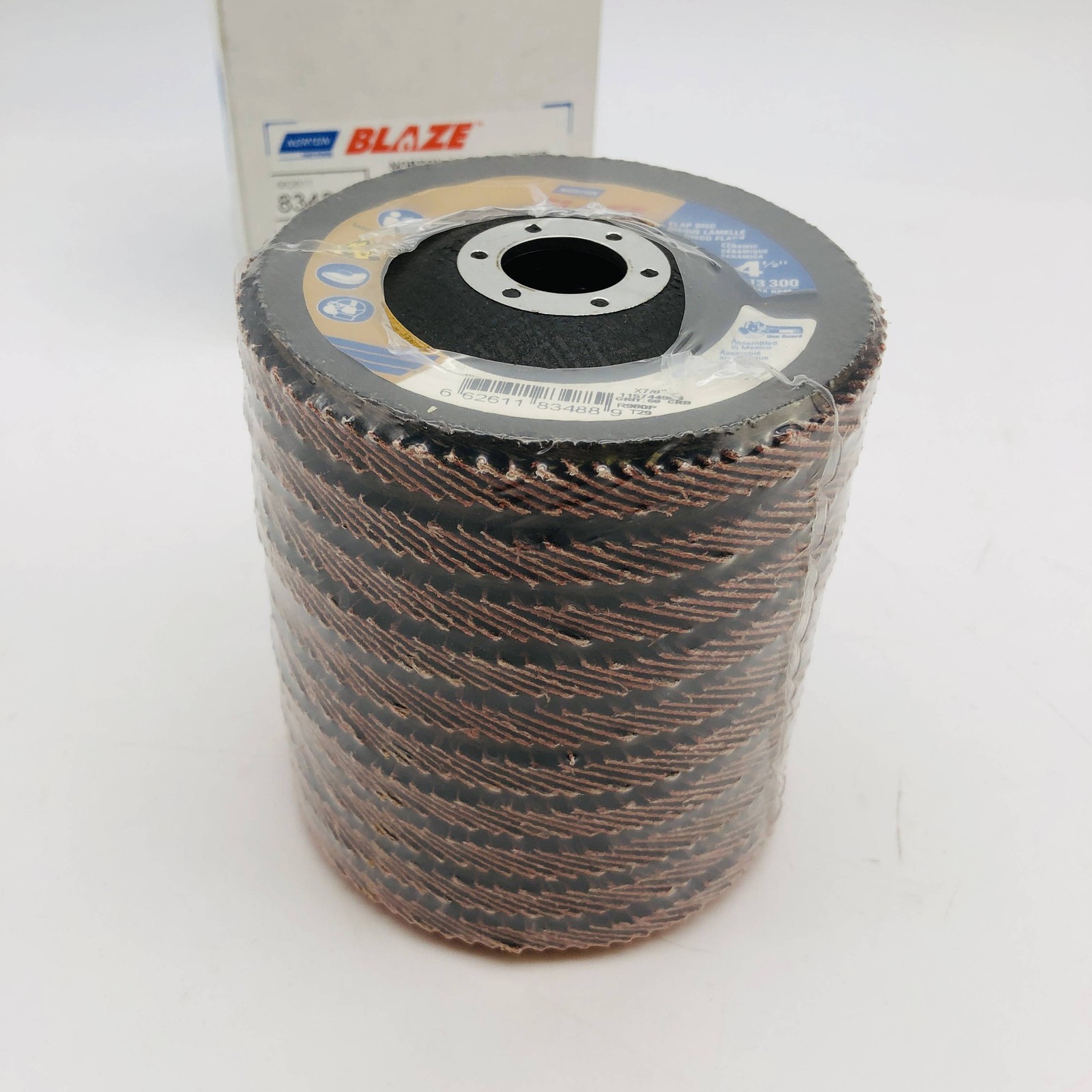 Norton 83488 Flap Disc Resin Fiber 4-1/2×7/8 Type 29 Blaze R980P 60 Grit 10/Box