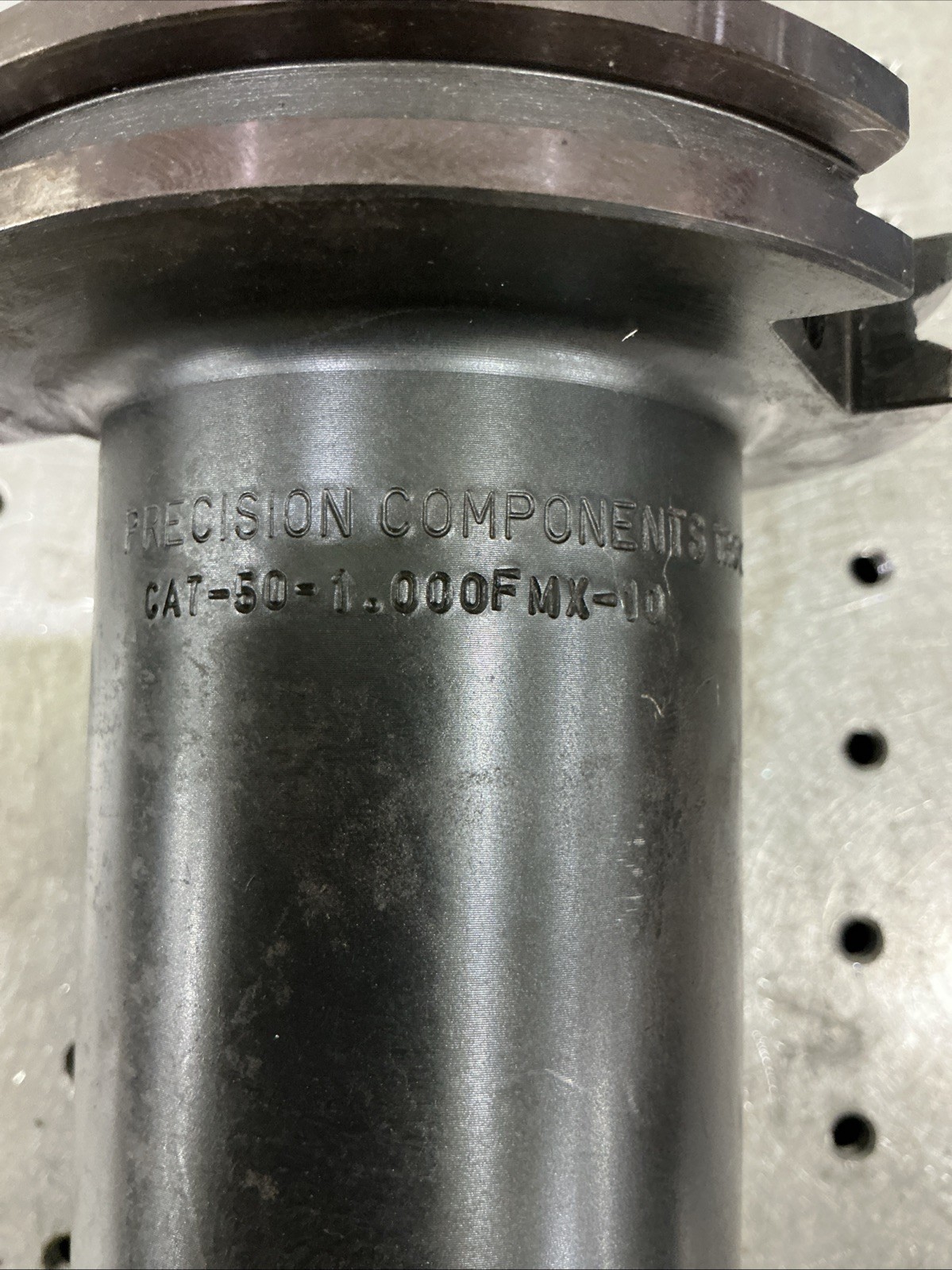Precision Components CAT-50-1.000FMX-10 1” Arbor Shell Mill Tool Holder CAT50