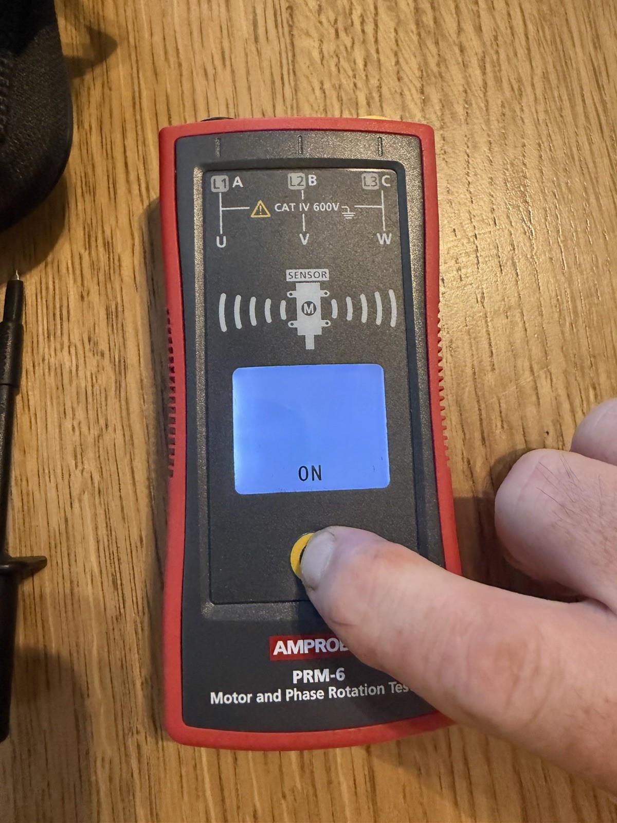 Amprobe PRM-6 Motor & Phase Rotation Tester Kit, Case, CAT III 600V