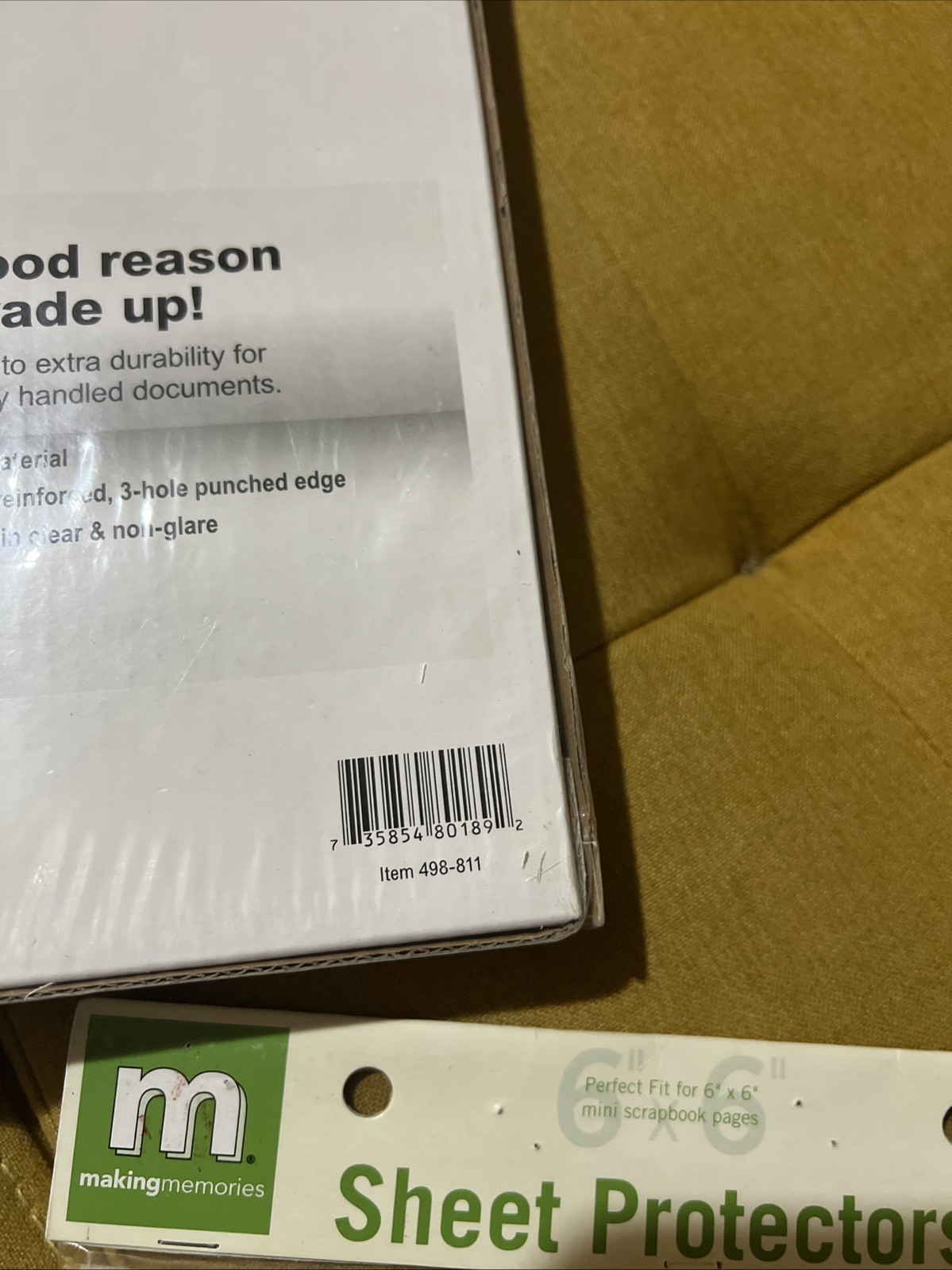 Sheet Protectors 100ct Standard Weight 2.4mil Clear 8.5″x11 & 3 Ring Off.Dep. 🎁