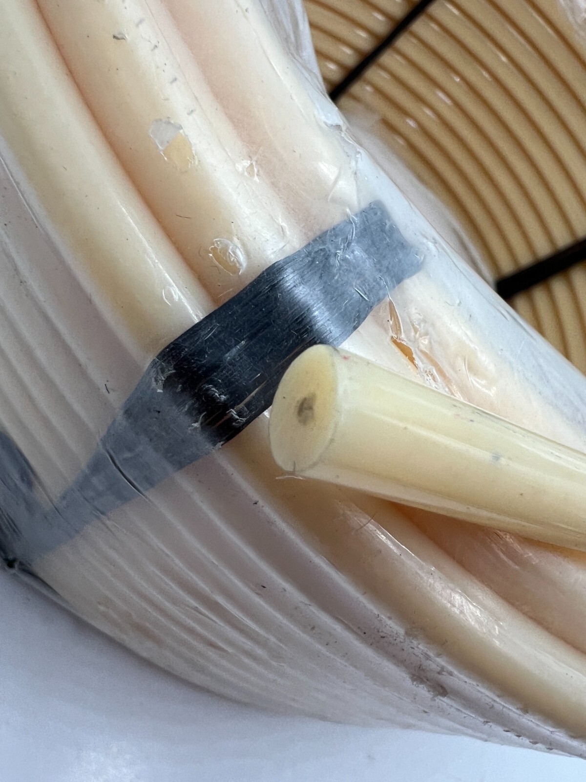 Volta PU Conveyor Thermoplastic Round Belt RMW-8-95A-BEIGE, 30.5m/ 100ft