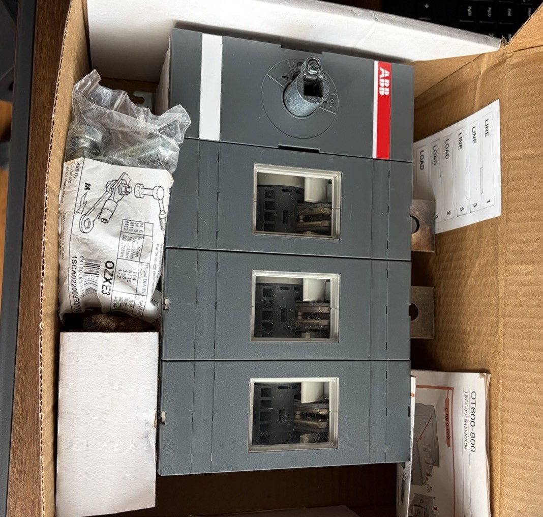 ABB OT600U03 Brand New Switch Disconnector Fast Delivery By UPS/DHL