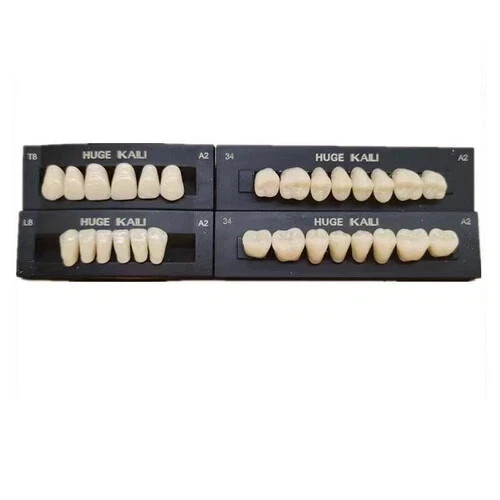 28Pcs Resin Dental Temporary Upper&Lower Acrylic Denture Teeth Full Set A1/A2/A3