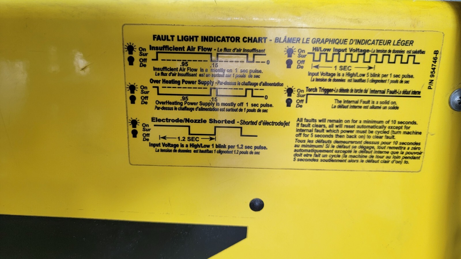 ESAB PCM-875 Plasma Cutter used in working condition 208v-230v