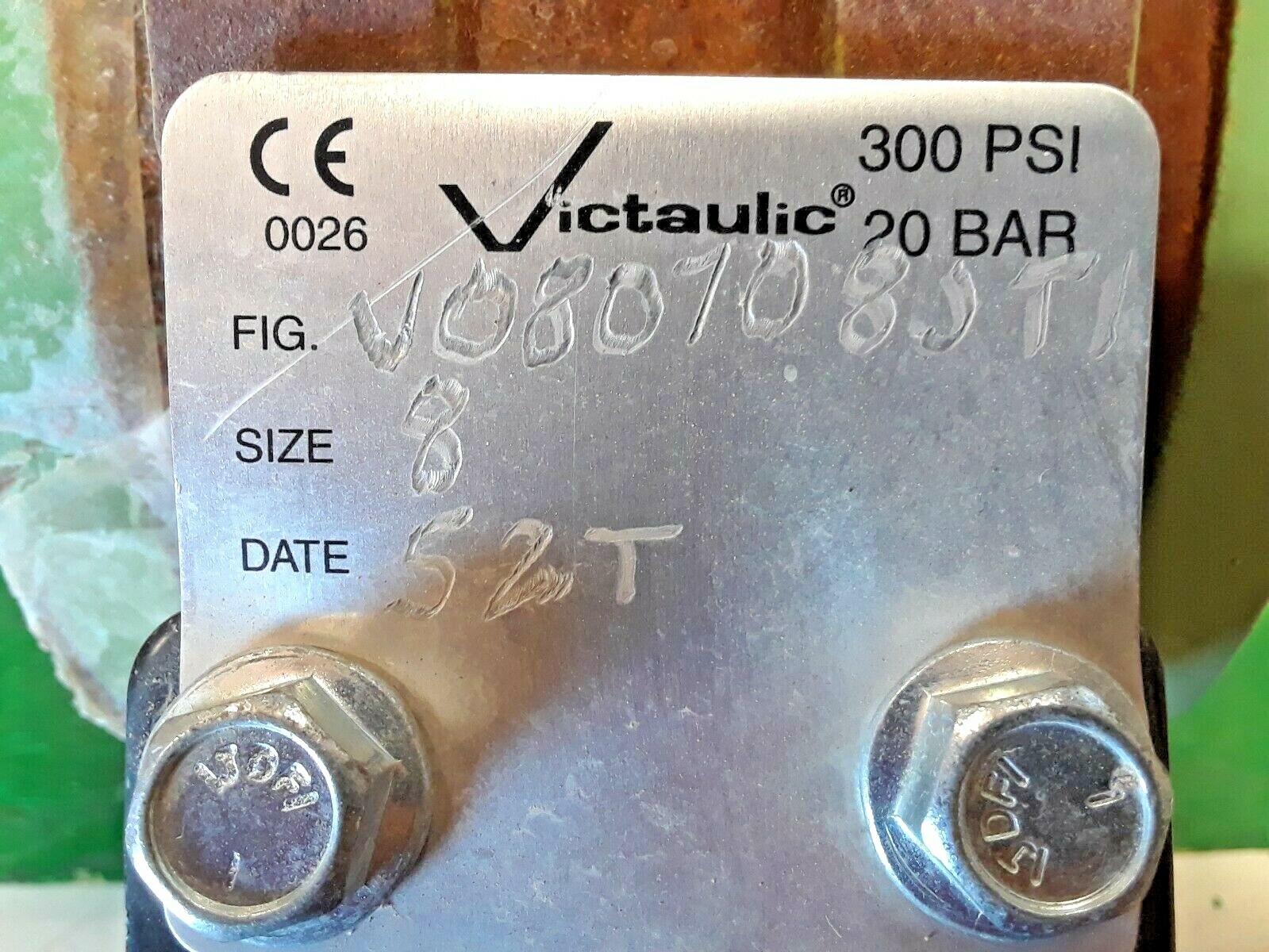 🟠 VICTAULIC BUTTERFLY VALVE V0807080T1 PESSCO IS OFFERING 1 UNUSED R100421-3 🗽