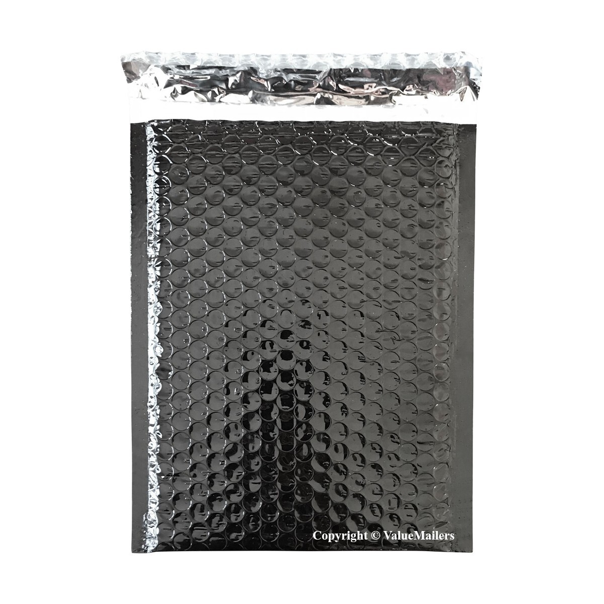 1000 #0 Glamour Metallic Black Poly Bubble Mailers Envelope Bag 6×10 DVD Wide CD