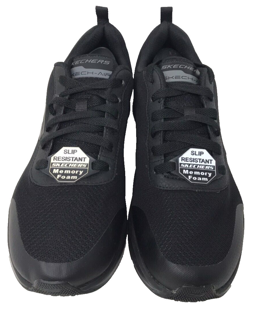 Skechers Men’s Work RF Skech-Air Chamness SR Lace Up Shoes Black Size:9.5 100U
