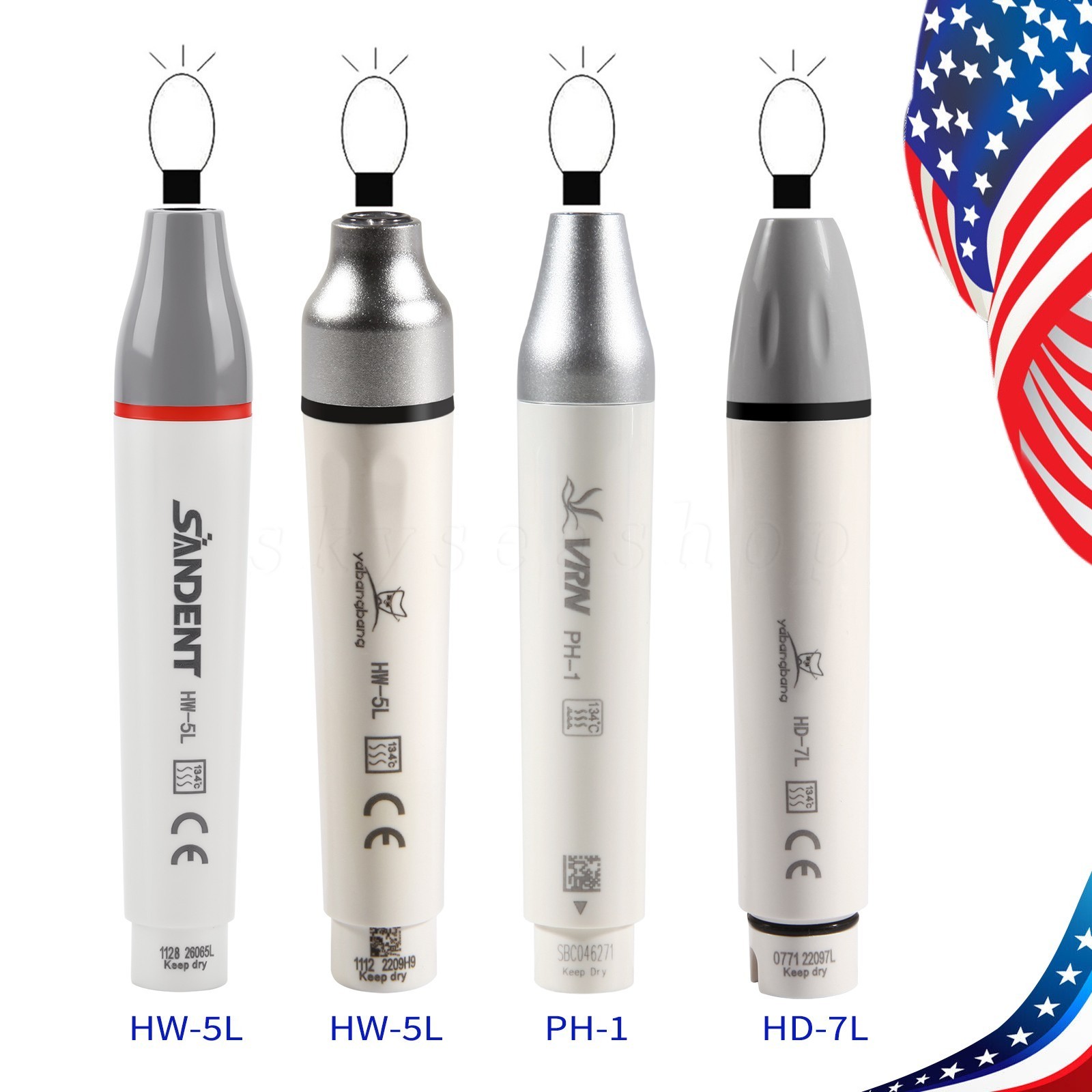 Dental Ultrasonic Piezo Scaler Handpiece LED Fits For SKYSEA/EMS/SATELEC/DTE