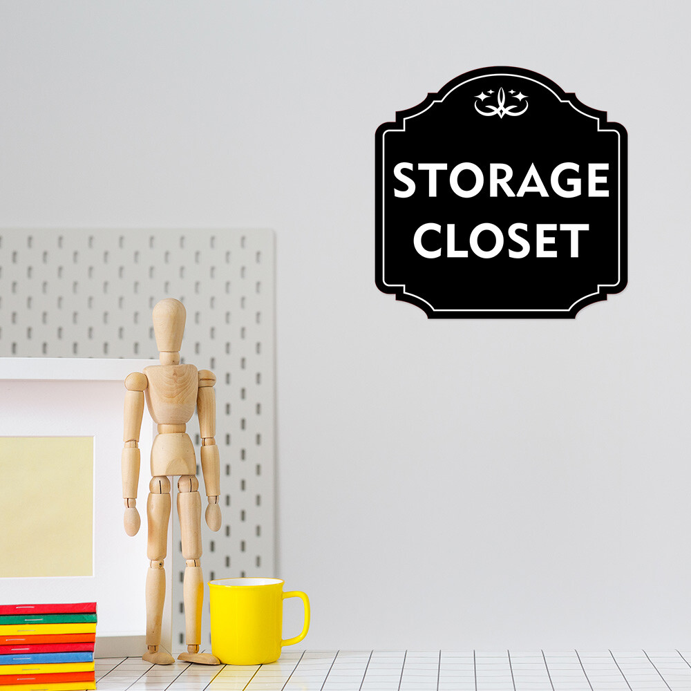 Heritage Plus Storage Closet Wall or Door Sign | Home Decor