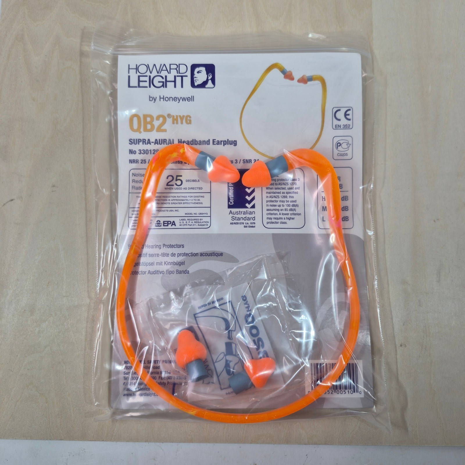 Howard Leight QB2 HYG Banded Hearing Protectors 10 Pair Honeywell 3301280 NRR 25