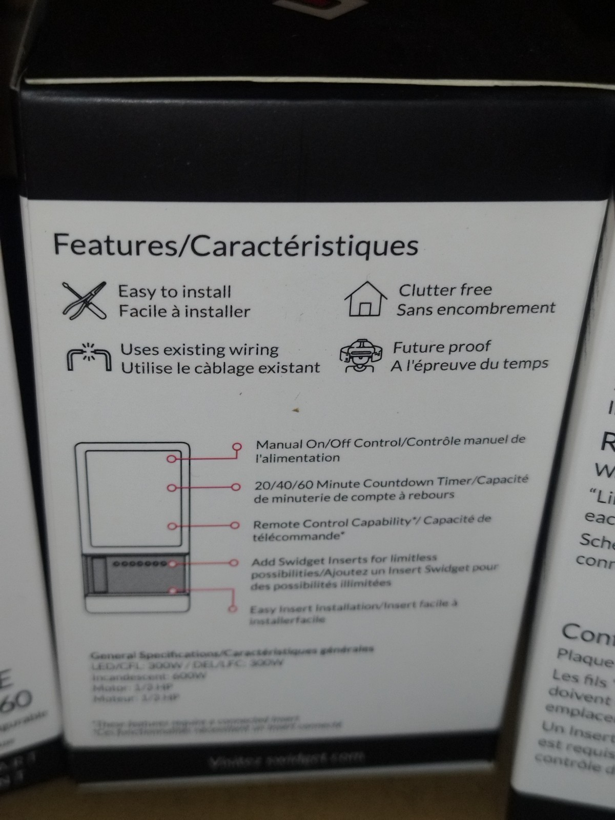 Swidget 20/40/60 Control Switch Customizable Dry Contact Timer