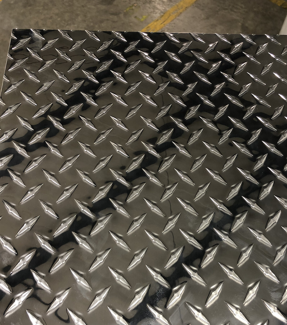 24″ x 36″ Diamond Plate Aluminum .045″ Thick – 18 Gauge (1.15mm)