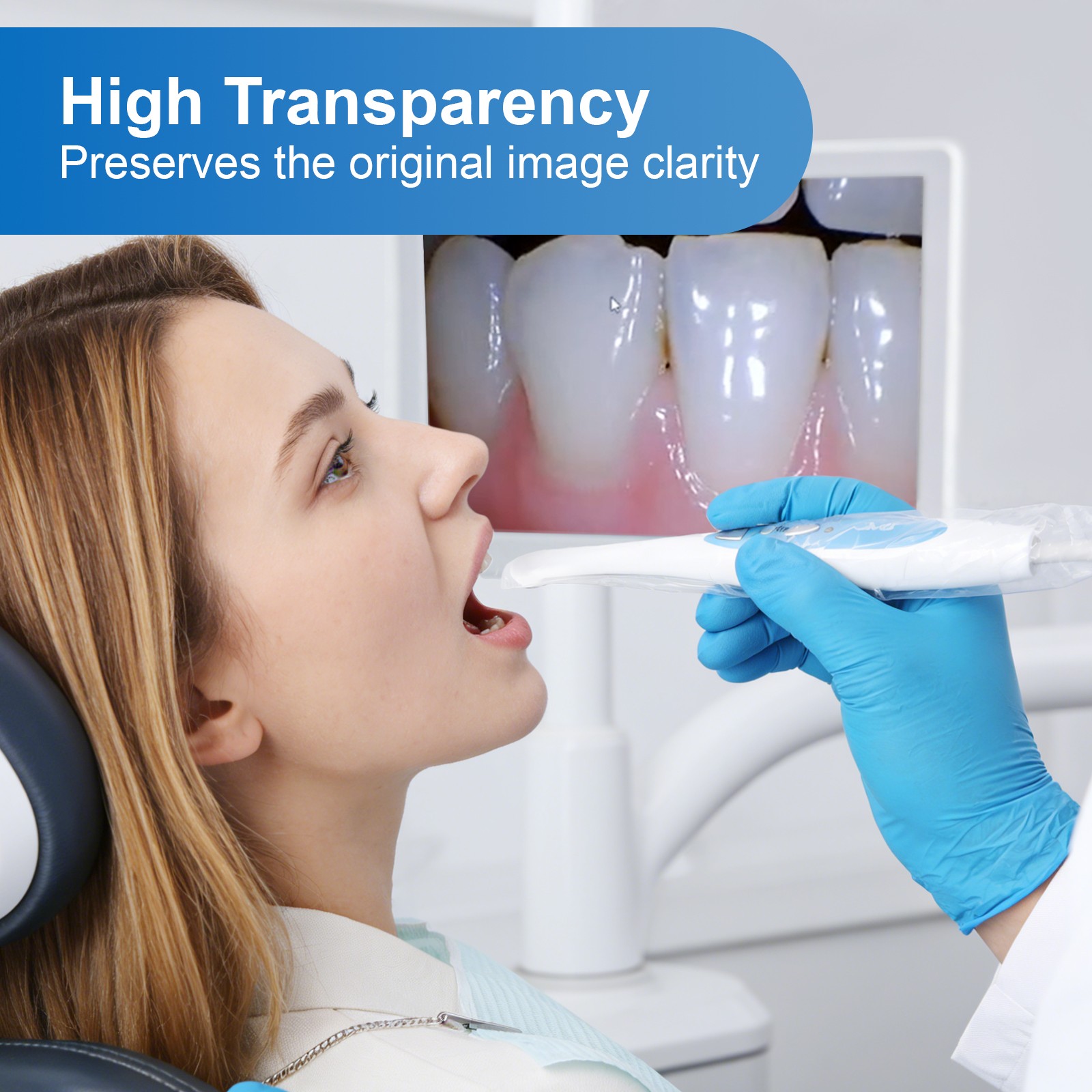 500PCS Dental Camera Sleeve/Sheath/Cover Disposable for Intraoral Camera 10.2×2＂