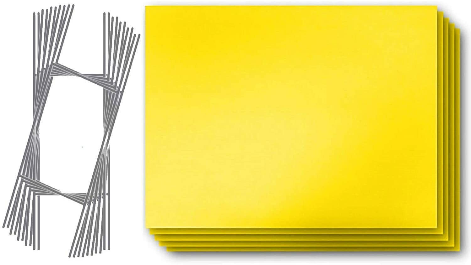 10 Pack Blank Yard Signs 18×24 with H-Stakes for Garage Sales & Graduations