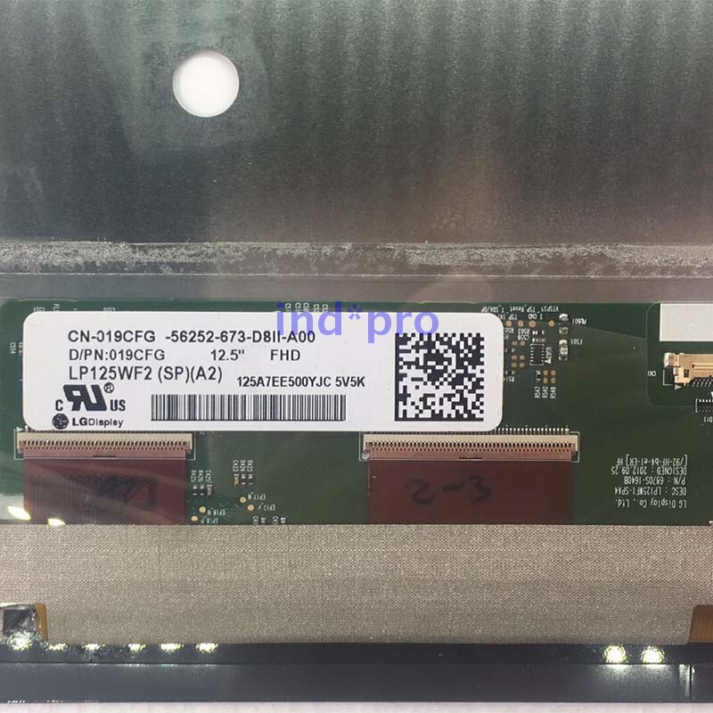 Brand New 12.5″ LCD Touch Screen Assembly LP125WF2 SPA2 For XPS12 9Q23 9Q33