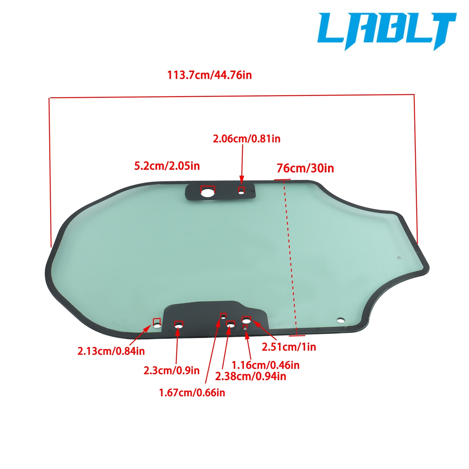LABLT Cab Door Glass For Caterpillar Skid Steer CAT 262D3 259D3 259D 246D 249D