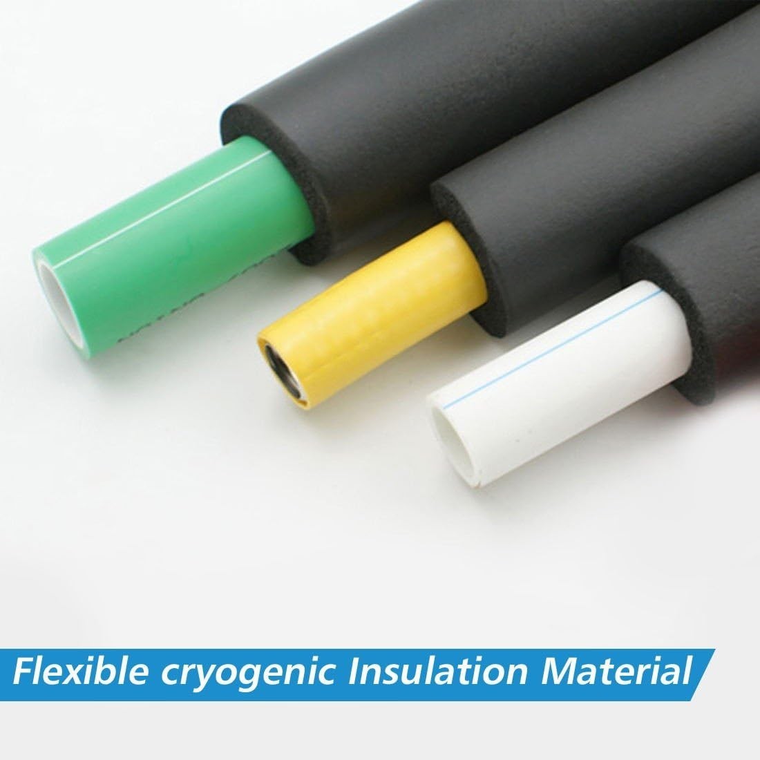 Eco-Friendly Pipe Insulation – 6ft Rubber Tube, Prevents Moisture & Heat Loss