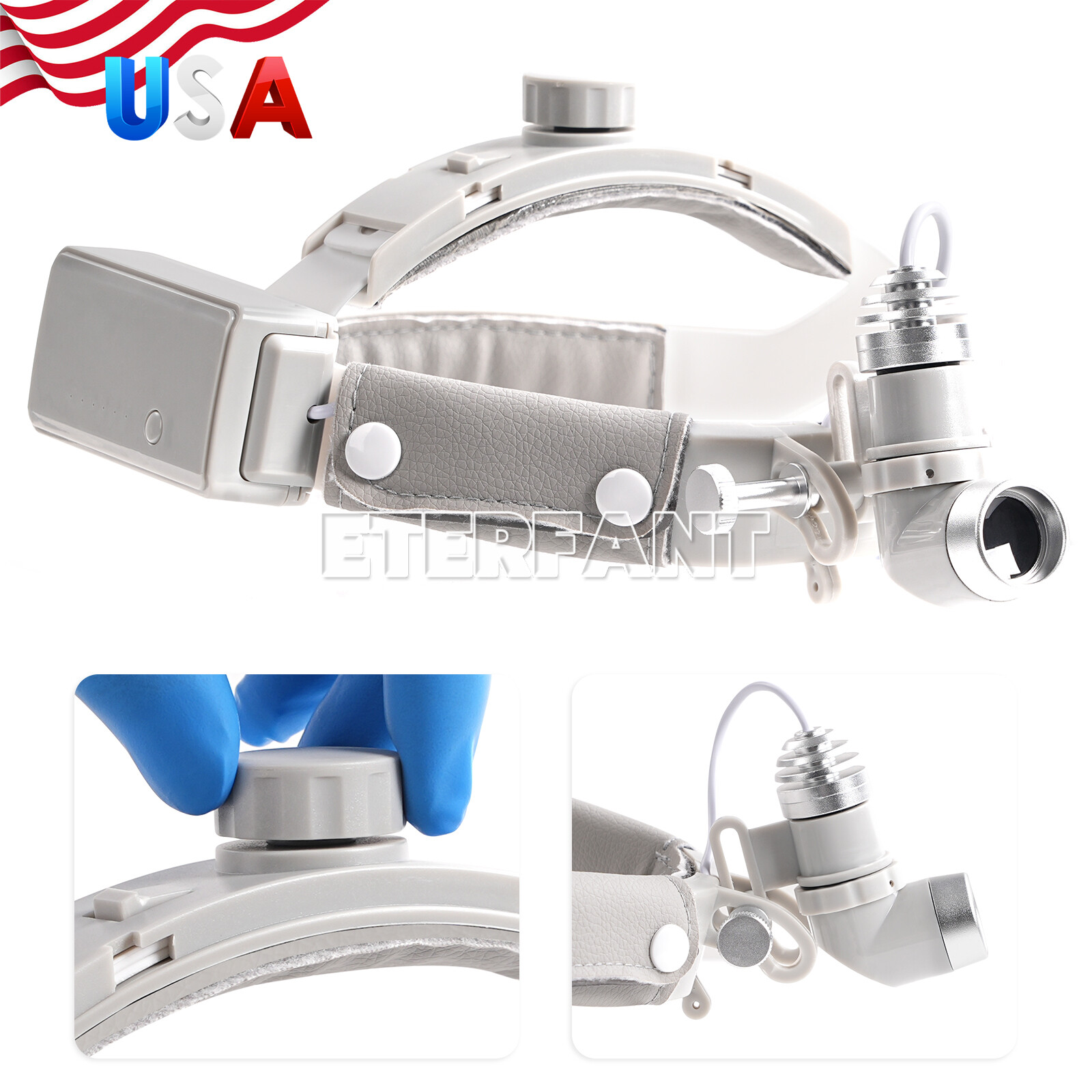 10W LED Dental Medical Headband Head Light Good Light Spot ENT Specific Headlamp