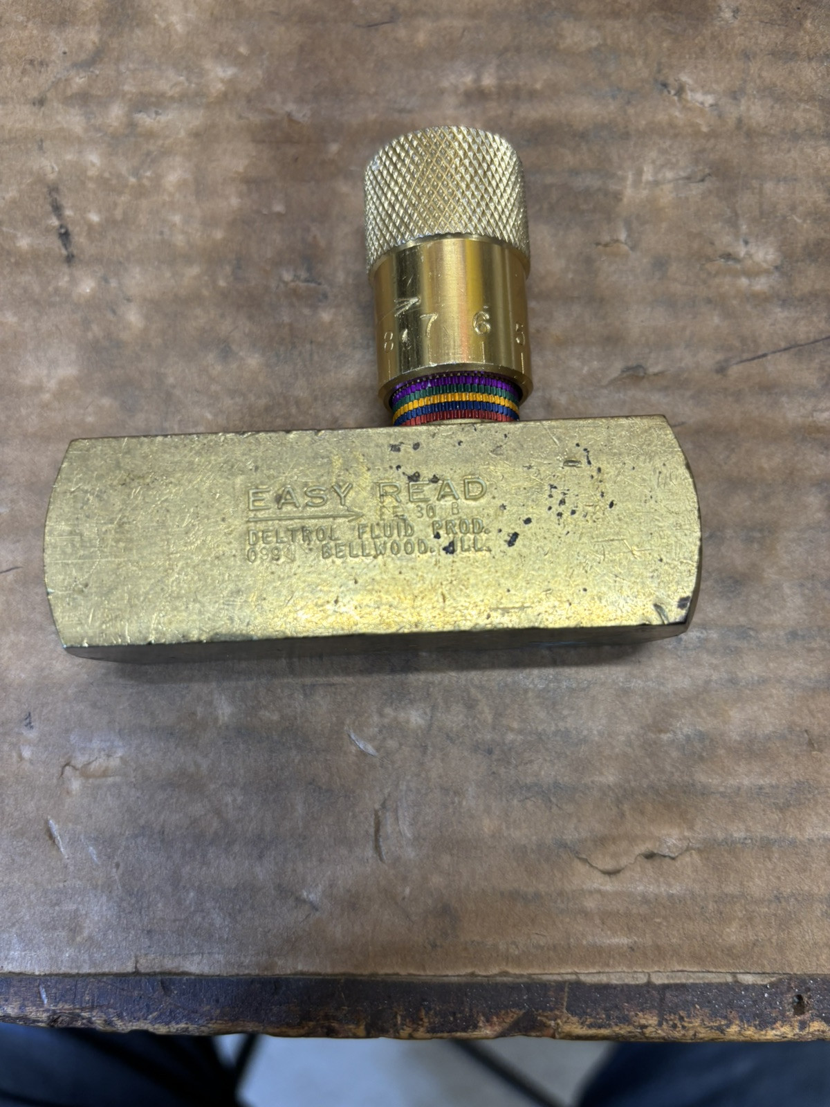 EASY READ DELTROL FLUID PRODUCTS BRASS EF30B 3/4-14 PORT UP TO 40.00GPM 2000PSI