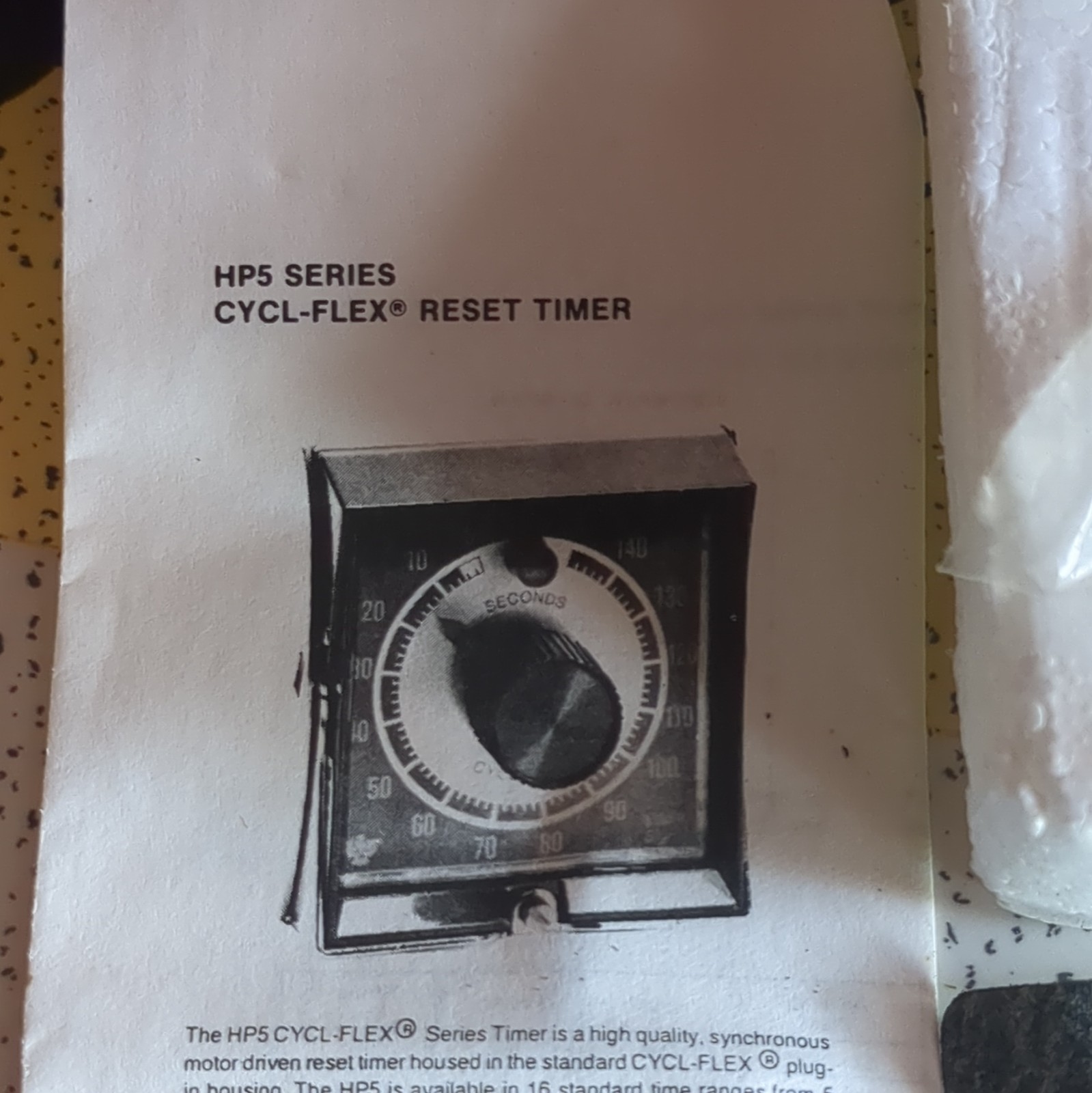 Eagle Signal HP5 Cycl-Flex Reset Timer 0-15 Seconds NOS New In Box with Manual