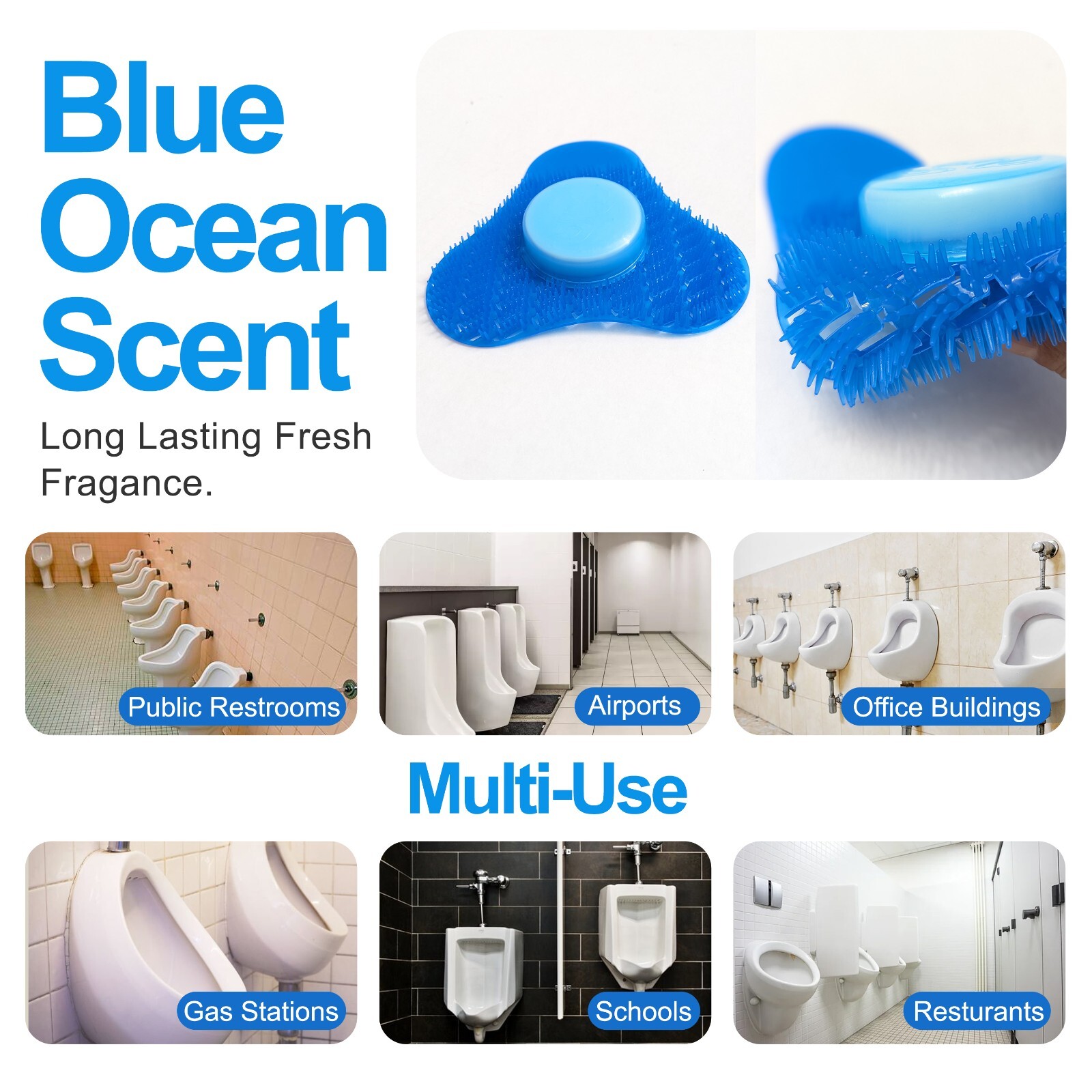 1-10 ) Janitorial Scented Urinal Cake Screens + Deodorizing Cleaners Anti-Splash