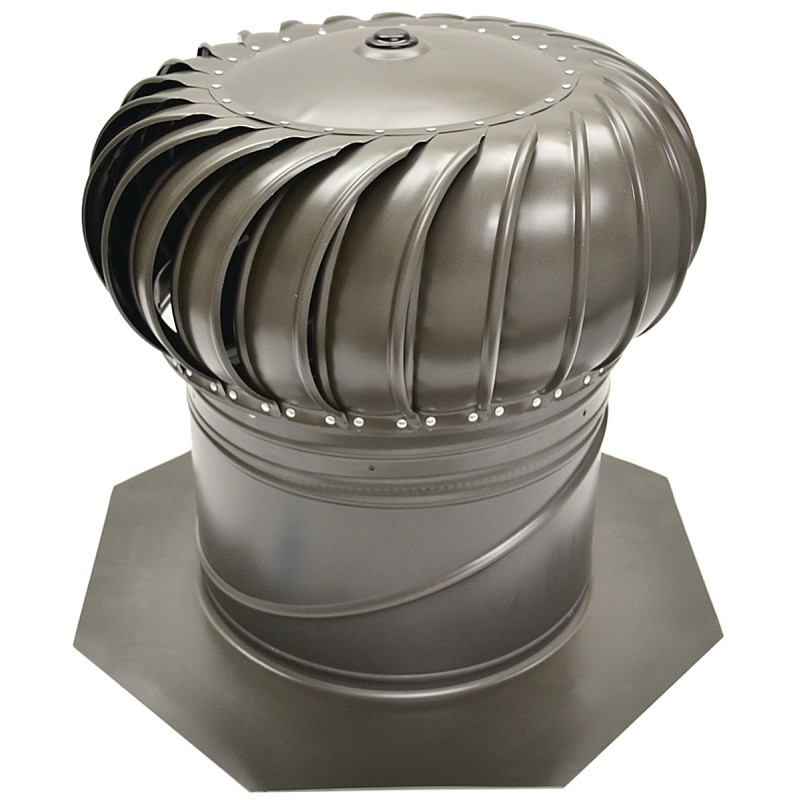 Master Flow AIC14WW Rotary Turbine Ventilator, 14 in Dia Throat, Aluminum, Weath