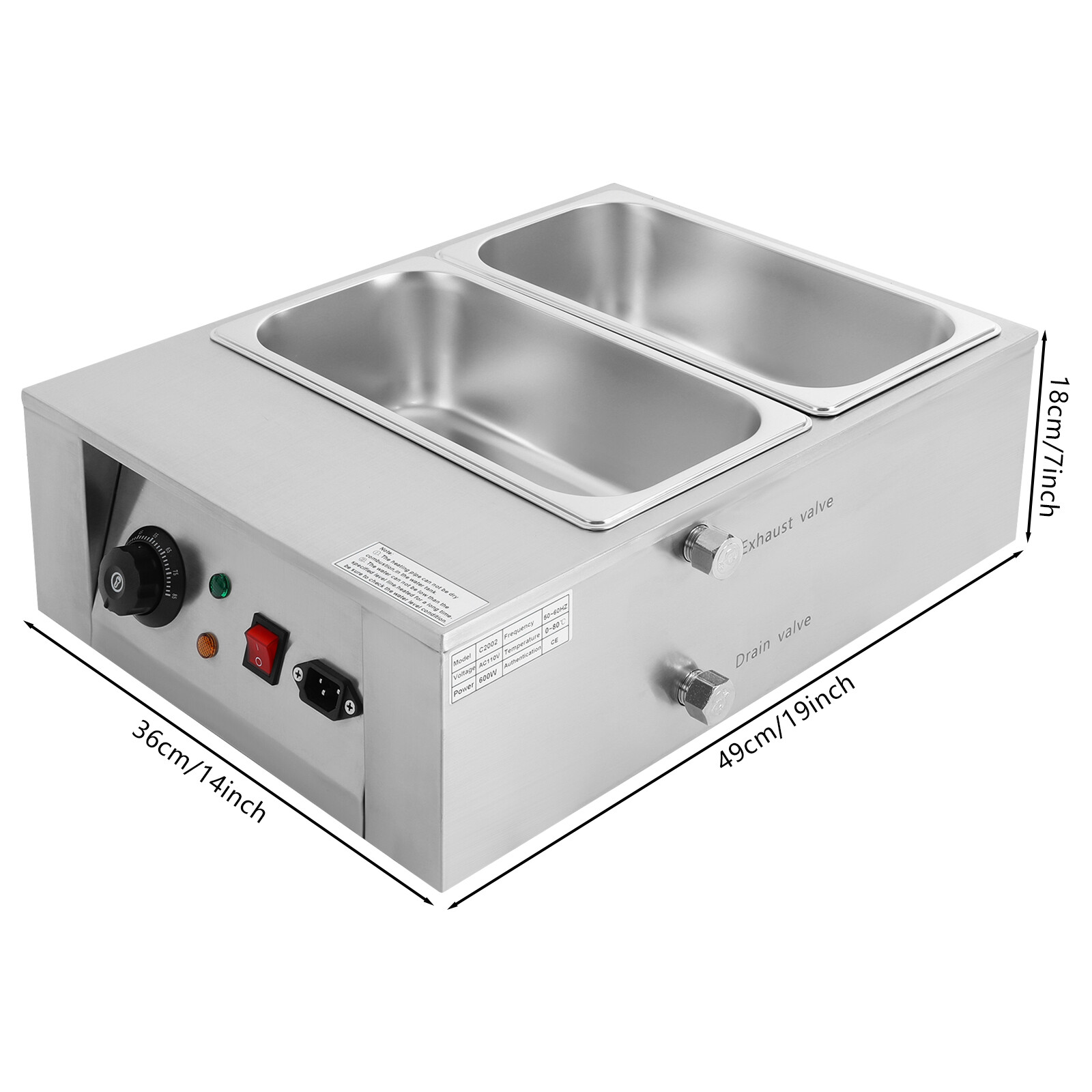 Chocolate Tempering Machine 8KG Commercial Electric Heating Pot Melter Maker NEW