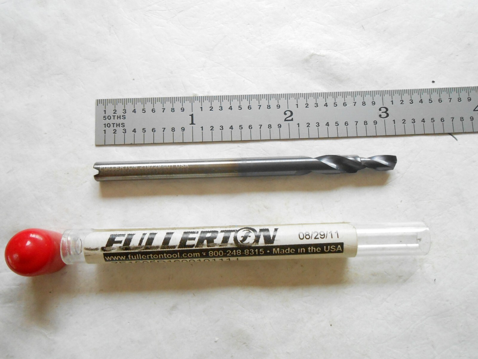 NEW FULLERTON USA CARBIDE CUSTOM STEP DRILL .160″ PILOT X .1969″ MAJOR CUT DIA.