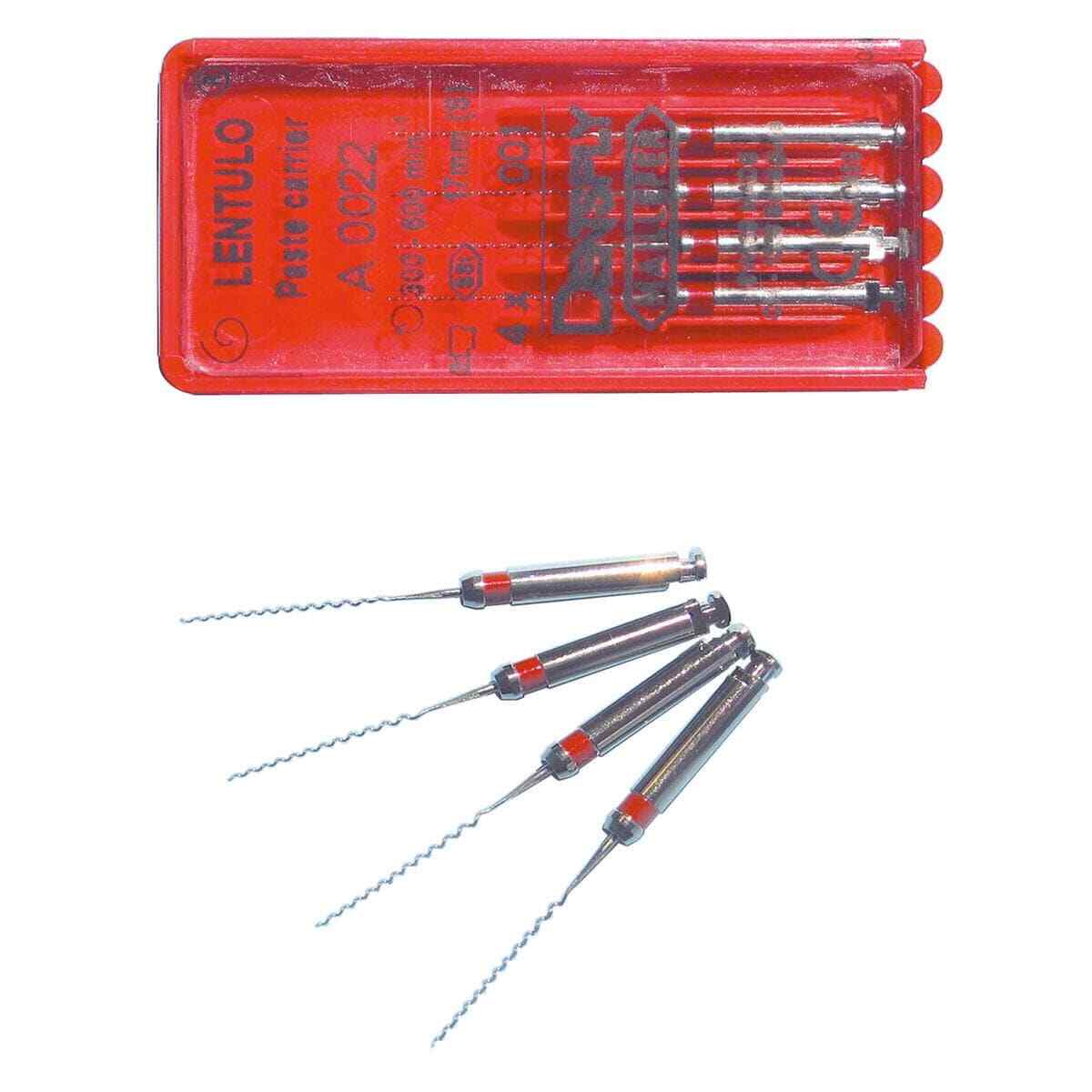 Dentsply A002222500300 RA Lentulo Spiral Paste Carriers #3 Green 25mm 4/Pk