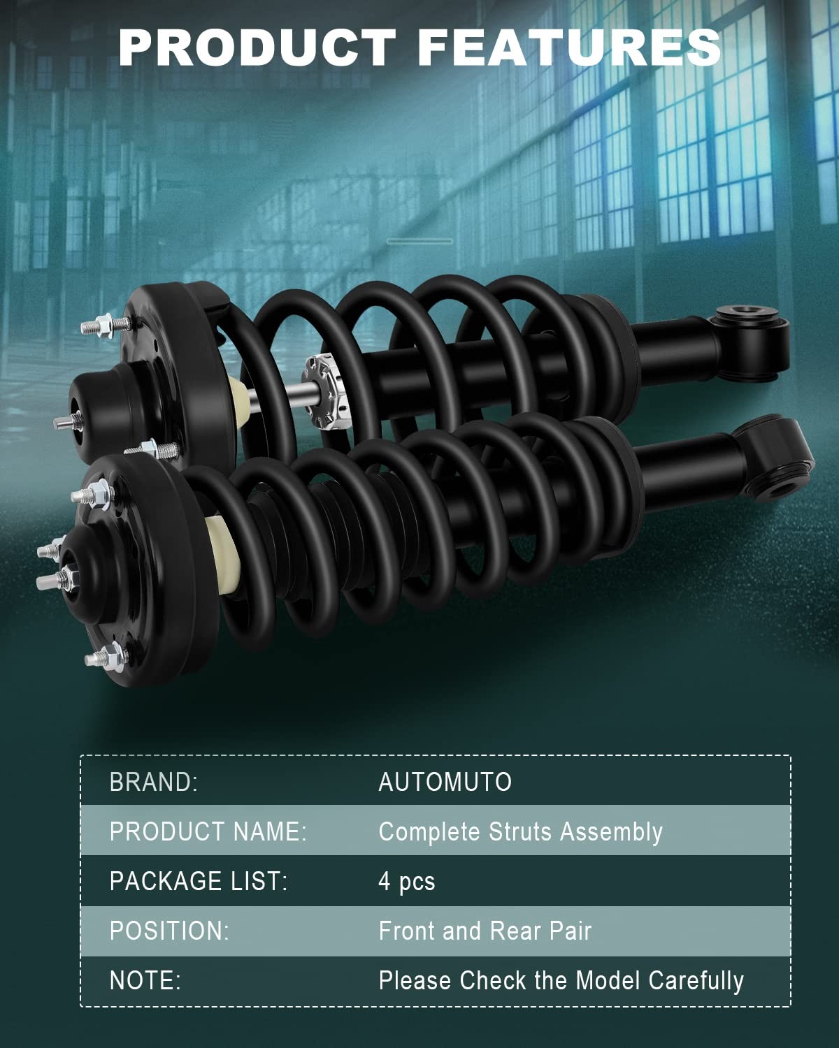 Front and Rear Shocks and Struts for Ford Expedition 07-13