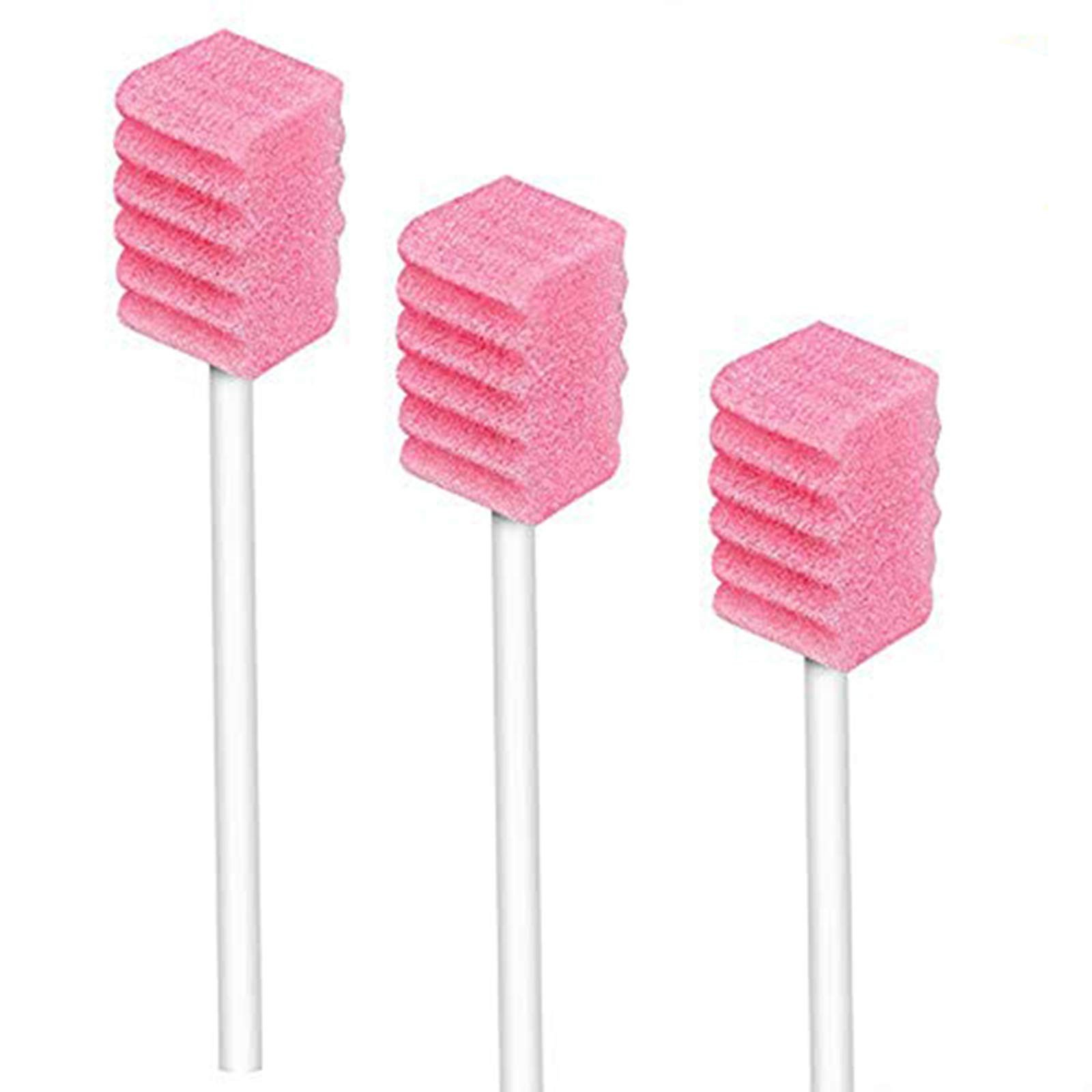 (50 Pack) Disposable Oral Swabs, 50 Count (Pack of 1), 50pcs-tooth Pink