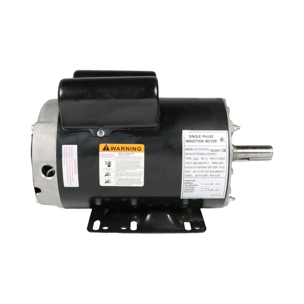 5 HP 1Phase Compressor Duty Electric Motor 230V 3450 RPM Frame-56HZ 7/8” Shaft
