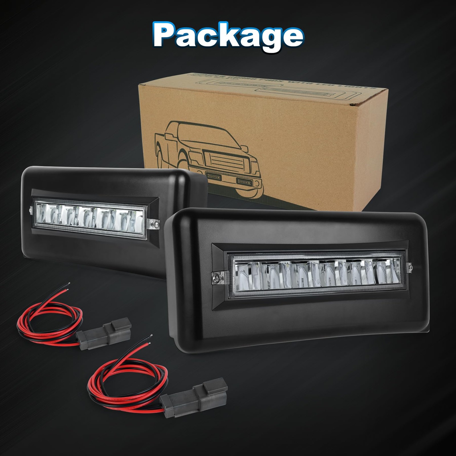 MOVOTOR Bumper Guard Pads with Led Lights,Front Bumper Cover Insert End Caps …