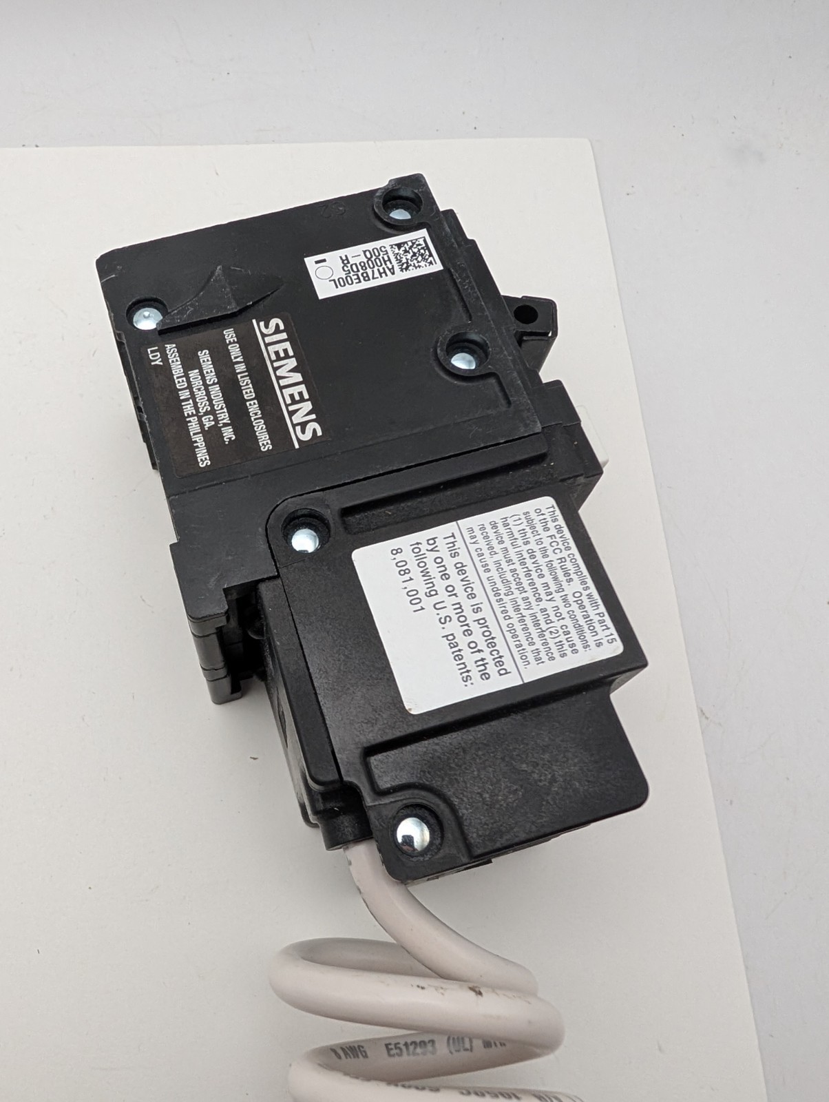 Siemens QF250AP 50 Amp Two Pole Circuit Breaker (Open Box, Tested)