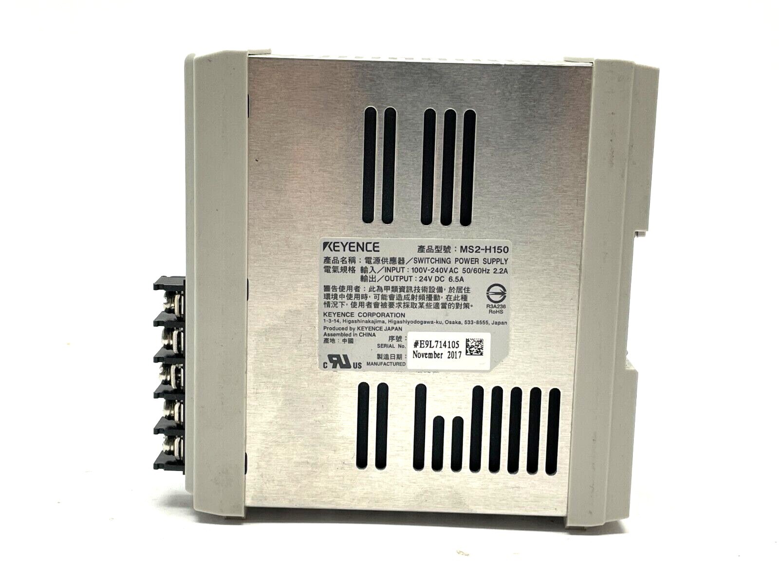 Keyence MS2-H150 Compact Switching Power Supply, Output Current 6.5A 150W